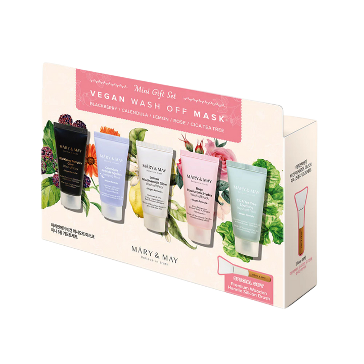 [Mary&May] Vegan Wash Off Mask Mini Gift Set (30g x5)