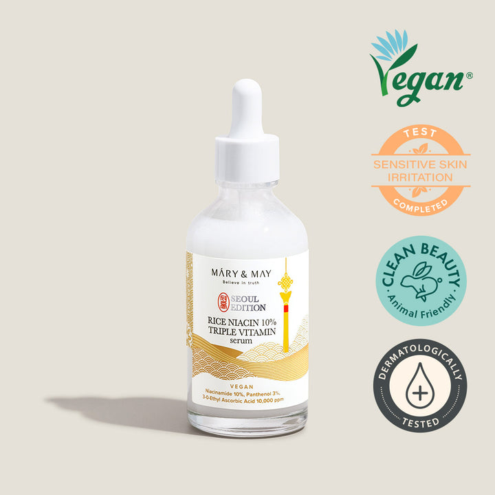 [Mary&May] Rice niacinamide 10% Triple Vitamin Serum 80ml