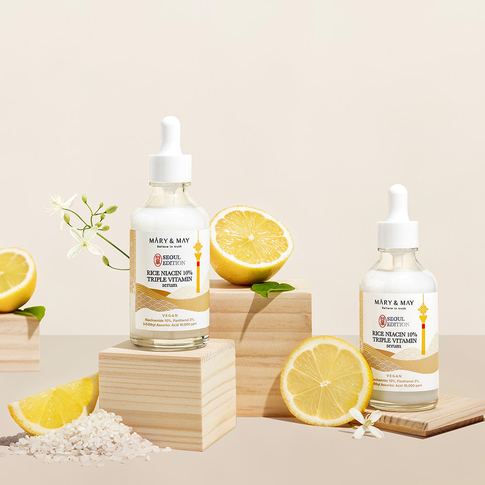 [Mary&May] Rice niacinamide 10% Triple Vitamin Serum 80ml