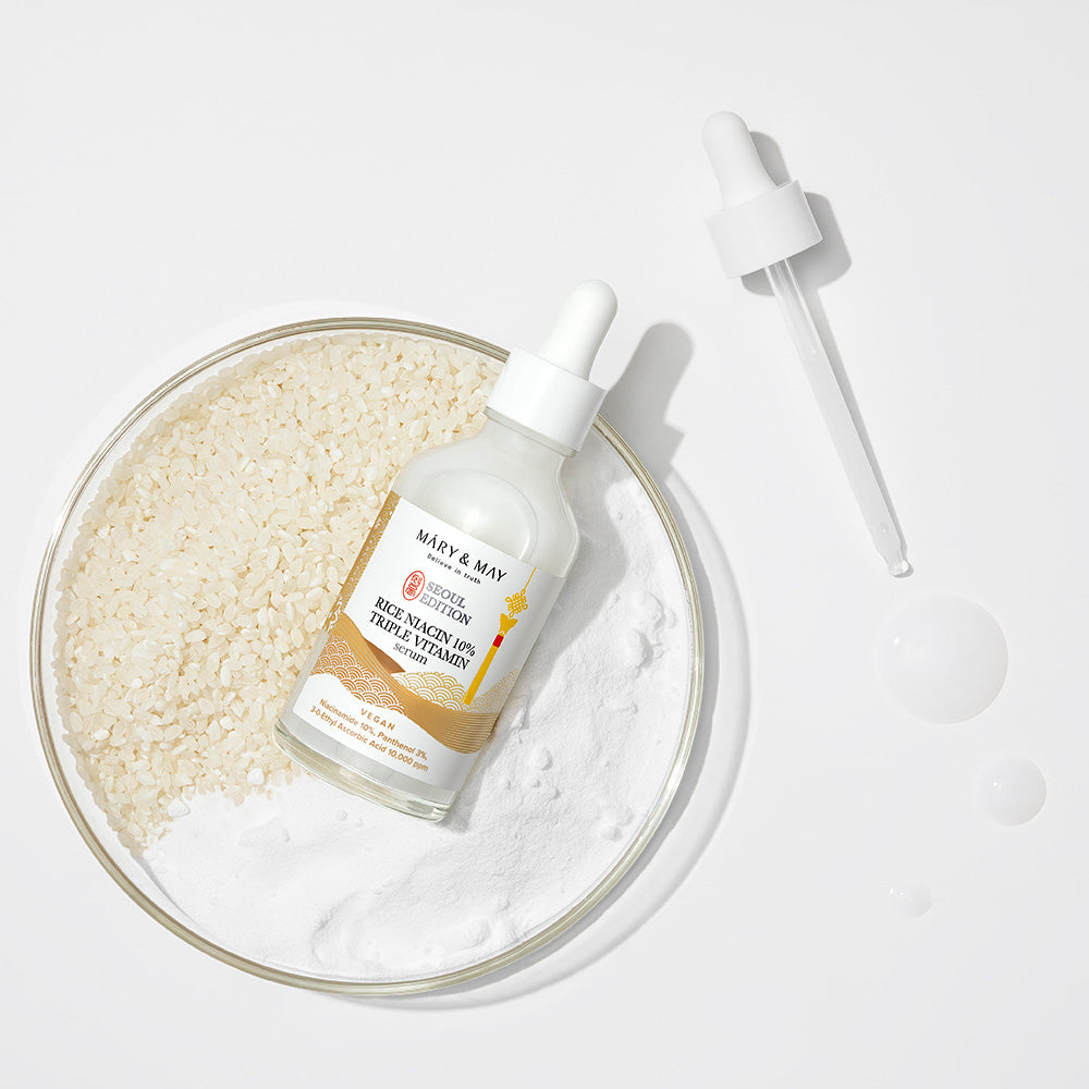 [Mary&May] Rice niacinamide 10% Triple Vitamin Serum 80ml