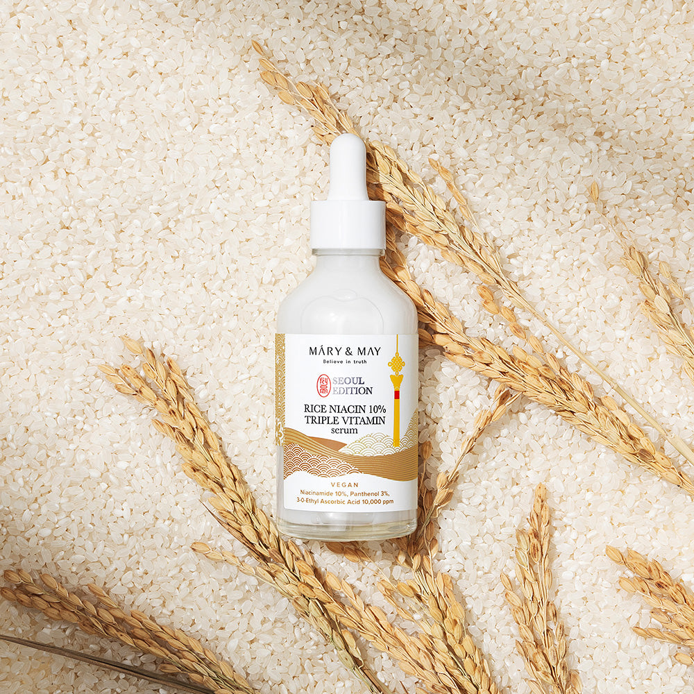 [Mary&May] Rice niacinamide 10% Triple Vitamin Serum 80ml