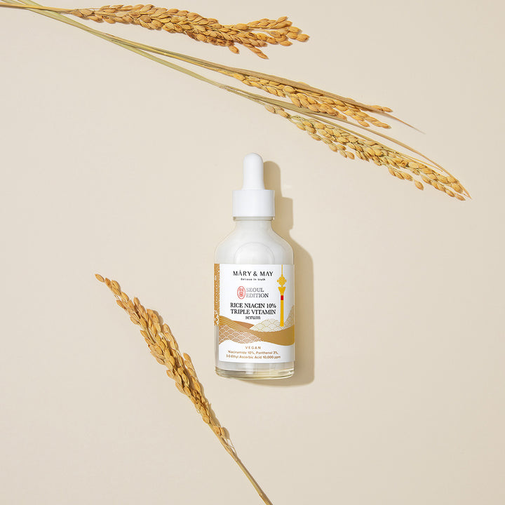 [Mary&May] Rice niacinamide 10% Triple Vitamin Serum 80ml
