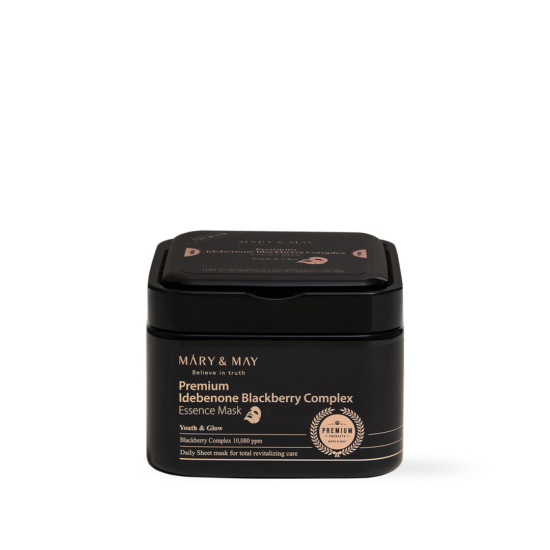 [Mary&May] Premium Idebenone Blackberry Complex Essence Mask 20EA/250g