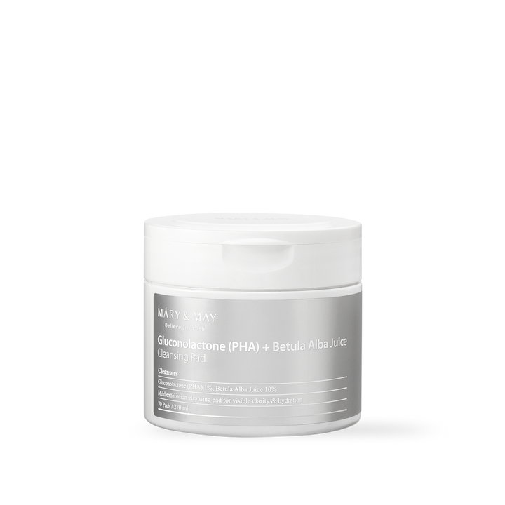 [Mary&May] Gluconolactone (PHA)+Betula Alba Juice Cleansing Pad 70Pads/270ml