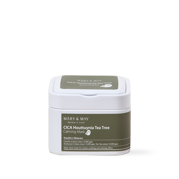 [Mary&May] Cica Houttuynia cordata Tea Tree Calming Mask Pack - 30 sheets