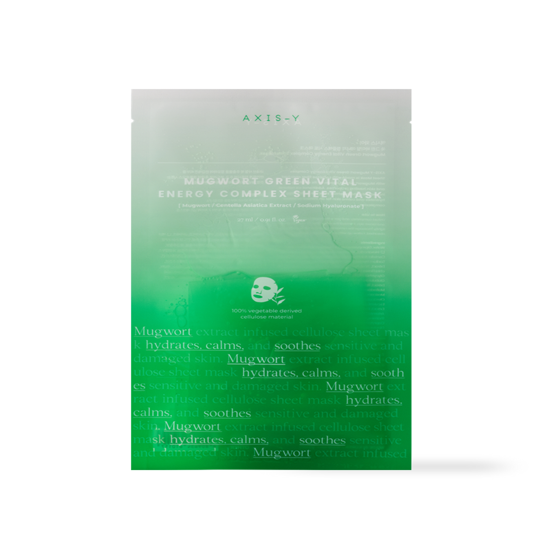 [AXIS-Y] Mugwort Green Vital Energy Complex Sheet Mask 27ml