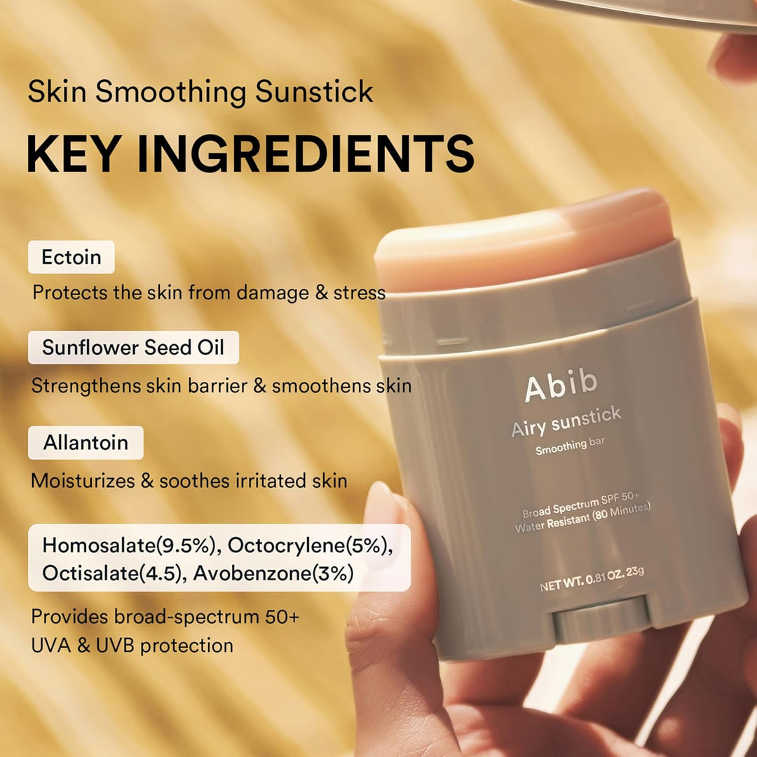 [Abib] Airy Sunstick Protection Bar Broad Spectrum SPF50+ 23g